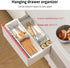 Plastic Drawers Organizer for Office Bathroom Bedroom Kitchen Desk - 1 Layers More White Storage Tray - Expandable 11.4-18.1 Inches...