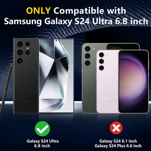 Designed for Galaxy S24 Ultra Case Waterproof, Built-in Screen Protector Full Protection Heavy Duty Shockproof Anti-Scratched Rugged Case for Sams...