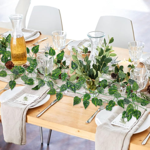 RECUTMS 86 FT Artificial Ivy Fake Greenery Leaf Garland Plants Vine Foliage Flowers Hanging for Wedding Party Garden Home Kitchen Office Wall Deco...