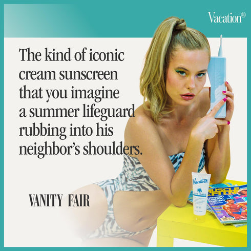 Vacation Mineral Lotion Sunscreen SPF 30 + Air Freshener Bundle, Premium Zinc Sunscreen For Sensitive Skin, Hydrating + Lightweight Mineral Based ...