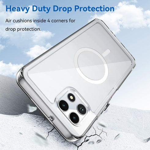 Osophter for Revvl 7 5G Case: Clear Transparent Phone Cover?Military-Grade Protection??Anti-Yellowing? for T-Mobile Revvl 7 5G Magnetic Case-Clear...