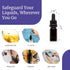Infinity Jars Glass Dropper Bottle Ultraviolet Black Glass Tincture Bottle 30ML (1 Fl oz) w Eye Droppers Caps, Leak-Proof Travel Bottle for Essent...