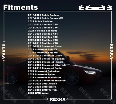 Rexka 30pcs Fender Flare Rocker Panel Moulding Clip 11547581 for GM Chevrolet Buick Cadillac GMC CT6 XT5 XTS Cruze Equinox Impala Silverado Traver...