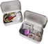 12 Pcs Metal Hinged Tin Box Container Mini Portable Small Storage Container Kit with Lid for Home Storage 3.7x2.3x0.8 inch....