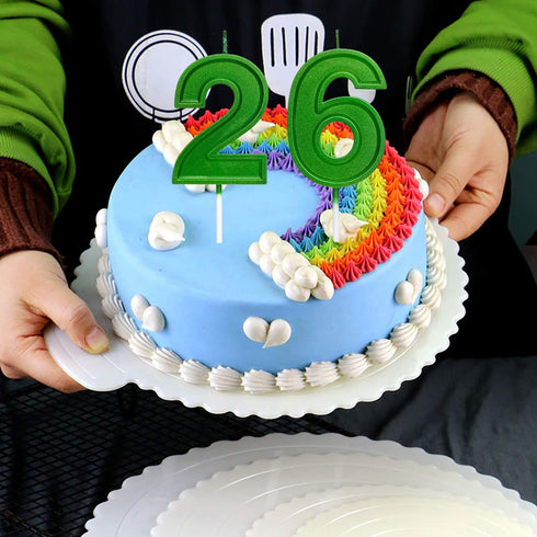 2.76 Inches Large Number Candles Birthday Candles Cake Numeral Candles Topper Decoration for Birthday Celebration Reunions Anniversary Party Suppl...