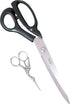 Heavy-Duty Extra Long Large Home/Office Utility Scissors, 12-Inch Upholstery Tailor Shears, 4.5-Inch Crane Embroidery Sewing Crafting Scissors, St...