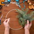 Worown 6 Pcs 10 Inch Floral Wreath Hoops, Silver Metal Rings for Making Wedding Wreath Decor and Wall Hanging Craft...