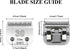 morui Detachable Pet Dog Clipper Blades Carbon-Infused Steel Blade and Stainless Steel UltraEdge Series Blade 30 Cut Length 1/50"(0.5mm) Compatibl...