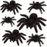 Plastic Fuzzy Spider Multi-Pack - 6 Count - Realistic, Flexible, and Scary Fun for Halloween Decoration and Pranks...
