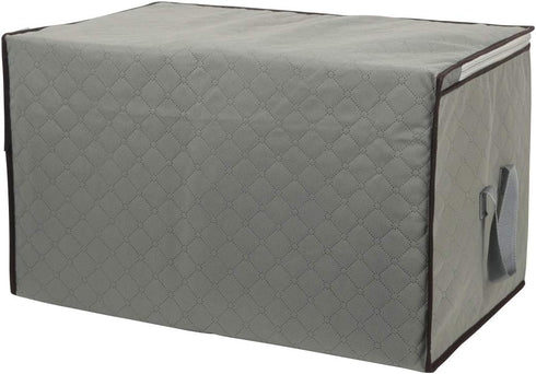 2 Pack Foldable Large Storage Bags 28 x 20 x 12 (L x W x H) inch for Comforter Quilt Blanket Clothes with Clear Window & Handles - Easy to Fit Kin...
