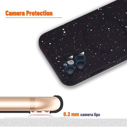 Magnetic for iPhone 11 Case,Soft Silicone Camera Protection iPhone 11 Phone Case with red White Dot,Anti-Scratch Protective iPhone 11 Case Compati...