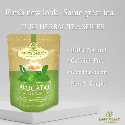 Palm Beach Medicinal Herbs - Avocado Leaf Tea - Pure Herbal Tea Series, 30ct...