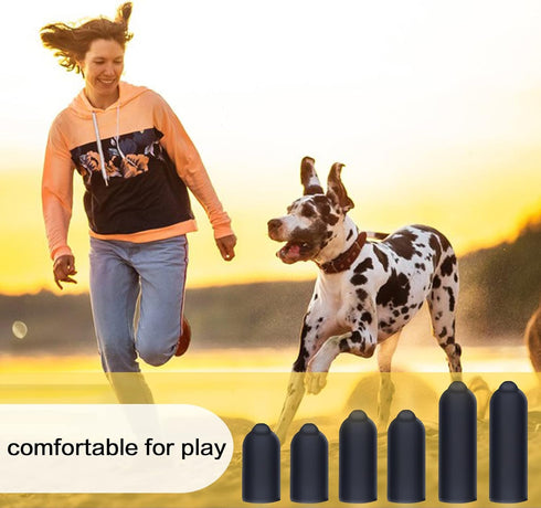 24 Pcs Dog Shock Collar Rubber Tips,Training Collar Replacement Parts Dog Collar Silicone Covers Training Rubber Tips Column Conductive Rubber Sle...