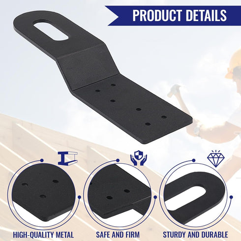 Permanent Roof Anchors Lightweight Rustproof Aluminum Alloy Arrest Anchor Connects to Wood Surfaces Roof Tie-Off Points (2)...