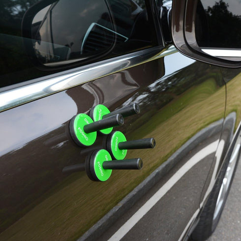 FOSHIO Green Car Vinyl Wrap Magnet Holder Tints Tool Refrigerator Magnets (4PCS)...