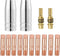 FORTON Mig Welding Gun Accessory Replacement Kit,10pcs Welding Tips 0.030" + 2pcs Gas Nozzles + 2pcs Gas Diffuser...