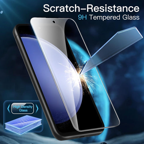 JETech Screen Protector for Samsung Galaxy S23 FE 6.4-Inch, Fingerprint Compatible, Tempered Glass Film, HD Clear, 3-Pack...
