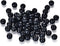 450pcs 8mm Black Wood Beads Round Ball Wooden Spacer Beads for Bead Crafts Making (2mm Hole)...