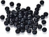 450pcs 8mm Black Wood Beads Round Ball Wooden Spacer Beads for Bead Crafts Making (2mm Hole)...