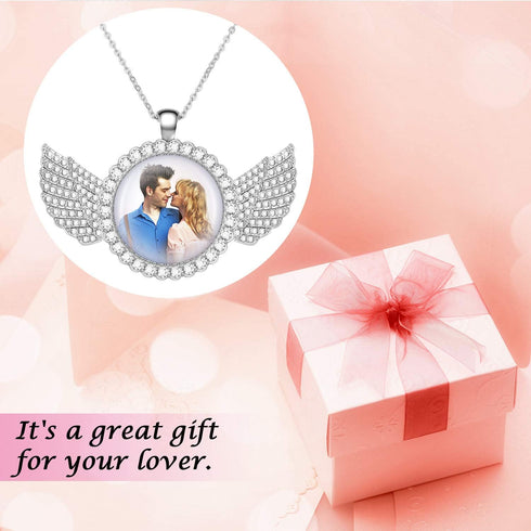 30 Pieces Rhinestone Wing Bezel Pendant Trays Set, 15 Rhinestone Blank Pendant Trays and 15 Clear Glass Cabochons for DIY Craft Jewelry Making...