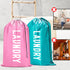 Fiodrimy 2 Pack XL Travel Laundry Bag, Machine Washable Dirty Clothes Organizer, Large Enough to Hold 4 Loads of Laundry, Easy Fit a Laundry Baske...