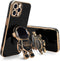 Compatible with iPhone 13 Pro Case Cute, 3D Astronaut Stand Shockproof Camera Protection Space Kickstand Soft Plating Cover for Apple iPhone 13 Pr...