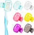 Toothbrush Head Cover Cap 6 Pack Toothbrush Coverings Clips Portable Toothbrush Protector Toothbrush Storage Head Cover for Bathroom Home Travel T...