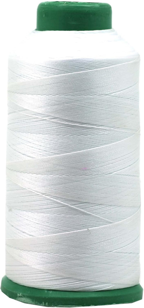 Mandala Crafts Bonded Nylon Thread White Heavy Duty Sewing Threads - 1500 YDs Size 69 210D T70 Tex 70 Thread for Leather Jeans Weaving Outdoor Mar...