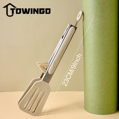Kitchen Tongs, 9 Inch Tongs for Cooking with Silicone Tips, Food Grade Small Silicone Tongs, Mini Serving Tongs for Nonstick Pans, BBQ, Salad, Set...