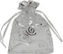 100pcs Sheer Organza Favor Bags For Wedding Baby Shower Rattan Print Gift Bags Samples Display Drawstring Pouches (5x7, silver)...