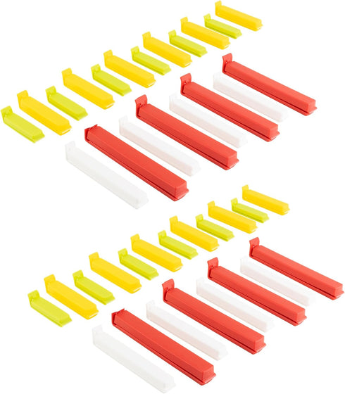 LINDEN SWEDEN Twixit! Bag Clips - Set of 26 - Keep Food Fresh, Prevent Spillage - Great for Storage and Organization - Microwave, Freezer and Dish...