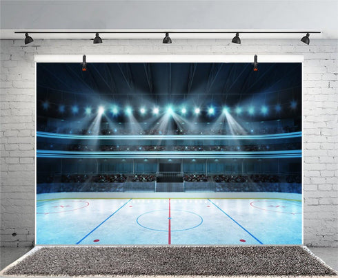 Ice Hockey Sport Photography Backdrops - Photo Background - Yeele 5x3ft Stadium Sports Match Backdrop Pictures Newborn Boy Children Photo Booth Sh...