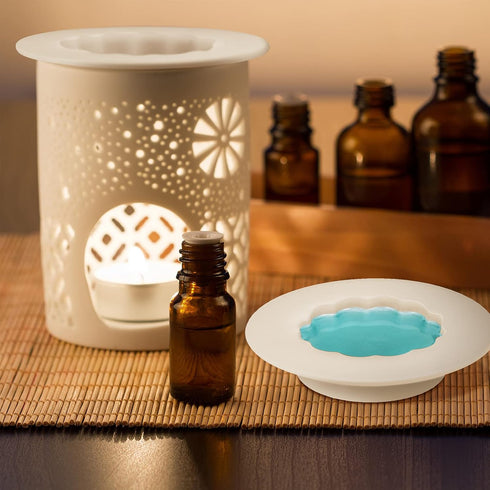 4 pcs Silicone Wax Melt Liners Reusable Wax Warmer Containers Leakproof Candle Holder Liner Tray for Scented Candle Pluggable Melter and Burner(4 ...