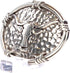 ARIAT Men's Western Buckle, Antique Silver with Steer Head Motif and Barbwire Edging-A37050...