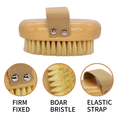 Soft Bristle Dog Brush for Short Haired Cats Dogs with Elastic Band, Natural Bristle Dog Palm Brush for Cats Dogs Brush...
