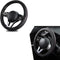 1 PC Car Steering Wheel Cover, Elastic Non-Inner Ring 3D Textured Leather Cover for All Seasons, Anti-Slip Easy-Grip Protection for 14.9" Steering...