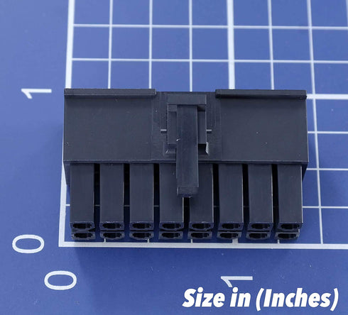 Molex Black 16-Pin Connector Pitch 4.20mm.0165" w/18-24 AWG Pin Mini-Fit Jr ™ Glow Wire Capable...