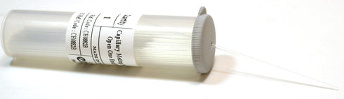 Eisco Labs Borosilicate Glass Capillary Melting Tube in Receptacle with One Open End...