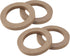 X AUTOHAUX 4 Pcs 4" Universal Wooden Car Speaker Subwoofer Mounting Spacer Rings Adapter Bracket Holder Plate...