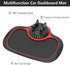 Multifunction Car Anti-Slip Mat Auto Phone Holder, Dashboard Mat with Phone Holder for Car, Universal Car Phone Mount Silicone Car Pad Mat for Pho...