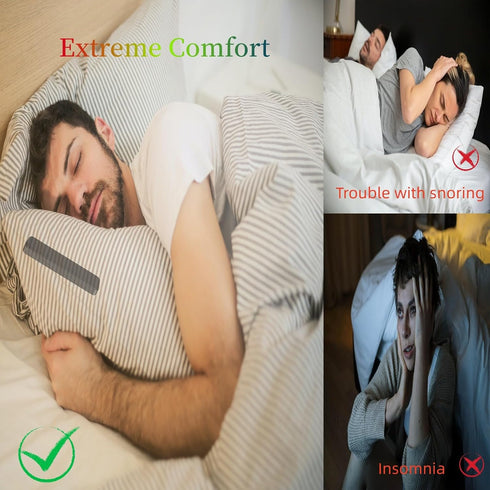 Bluetooth Pillow Speaker for Sleeping, Bone Conduction Stereo Wireless Music Sleep Headphones, Under Pillow Speaker Insomnia Mini White Noise Mach...