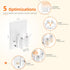 Batur Broom Holder Wall Mount, 4 Pack New Version Broom Holder, Super Anti-Slip Mop and Broom Holder Wall Mount, Adhesive Broom Hanger Mop Organiz...