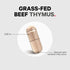 Codeage Grass Fed Beef Thymus Supplement Superfood, Freeze Dried, Non-Defatted, Desiccated Thymus & Liver Pills, Glandulars Meat, Pasture Raised B...