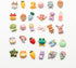 Slime Charms Cartoon Animal And Fruit Cute Set - Mixed Lot Assorted Fruit Resin Flatback Cute Sets For Diy Crafts Making,Decorations,Scrapbooking,...
