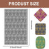 CHGCRAFT Polymer Clay Texture Sheets Retro Pattern Texture Stamp Clear Clay Texture Sheets Polymer Clay Texture Mat Flower Pattern Pad for Making ...
