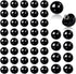 50Pcs 10mm Black Buttons, Round Pearl Buttons, Earl Decorative Buttons, Buttons for Sewing, Sewing Buttons, Half Ball Pearl Buttons Round Shape Pe...
