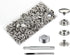 240 Pieces Stainless Steel Snap Fastener Kit, BetterJonny 15mm Snap Button Press Stud Cap with 3 Setting Tools Storage Box for Marine Boat Canvas ...