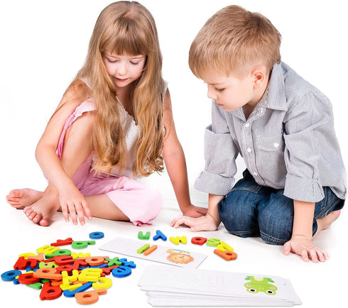 Spelling Matching Letter Games, Educational Learning Toys for Toddlers 2, 3, 4 Years Old, Preschool Learning Toys Activities, Alphabet Montessori ...