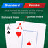 Plastic Waterproof Playing Cards 4 Pack Poker Cards Jumbo Index Large Print Playing Cards for Adults Seniors Bulk Decks of Cards Set Professional ...