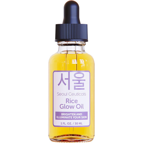 SeoulCeuticals Rice Bran Oil for Skin - Korean Skin Care Facial Glow Oil With Squalane & Vitamin E - Cruelty Free K Beauty Skincare for Glass Skin...